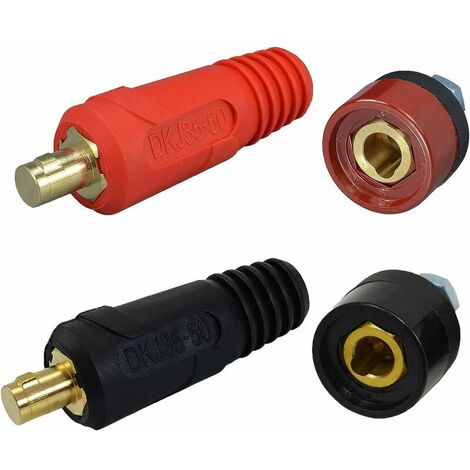 TIG câble de soudage panneau connecteur-fiche et prise Dinse Dinze raccord rapide (DKJ35-50 & DKZ35-50)