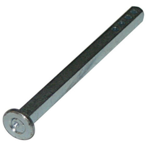 Duval Bilcocq – Tige à bouchon 6 x 90 mm en acier zingué – Pour installation de béquille – Usage professionnel – Couleur argent