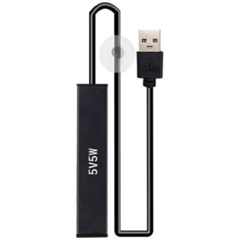 Tige chauffante USB pour petits aquariums - Thermostat de chauffage de température 5 W - Contrôleur réglable