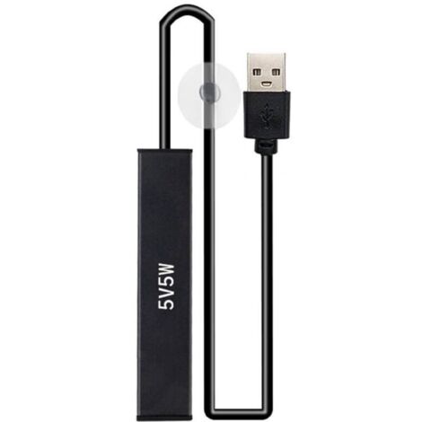 Tige chauffante USB pour petits aquariums - Thermostat de chauffage de température 5 W - Contrôleur réglable