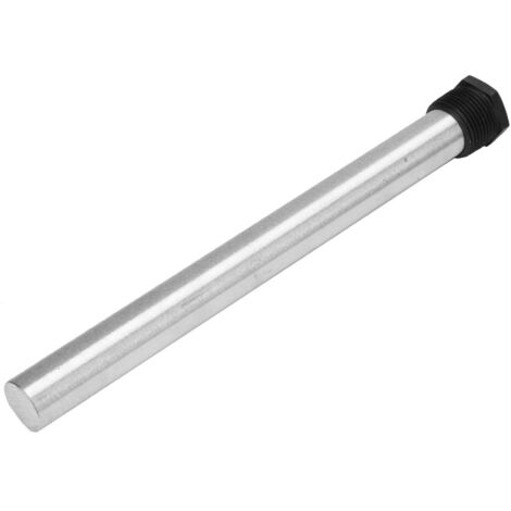 Tige d'anode magnésium 21x320mm pour chauffe-eau, filetage NPT 3/4, fond plat noir anti-corrosion