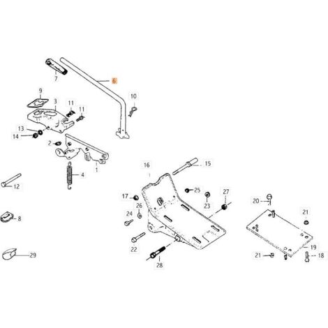 TIGE DE COMMANDE D'ORIGINE EMAK YF1321611