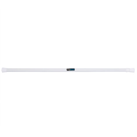 Tige de Douche Télescopique Ressort Extensible 85-150cm pour Rideau de Salle de Bain