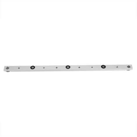 Tige de guidage diagonale en alliage d'aluminium durable pour scie à table coulissante, outil de menuiserie, rail de guidage en acier inoxydable avec anneau de retenue, barre de guidage 450
