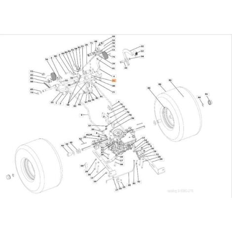 TIGE DE RÉGULATEUR DE VITESSE EMAK D'ORIGINE SGN532151748R