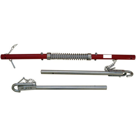 Tige de remorquage galvanisé L1.8xl70xH55mm poids 5.1 kg rouge/argent