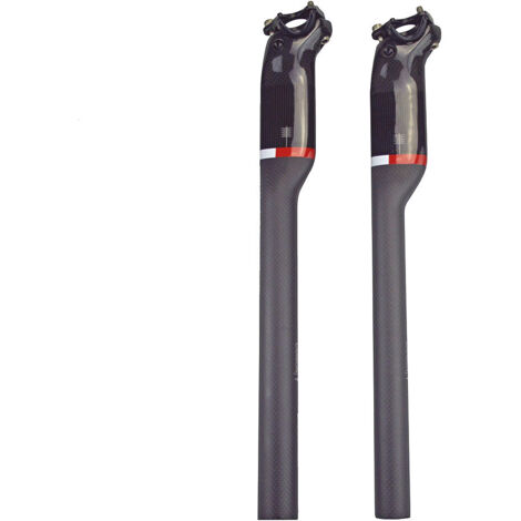 Tige de selle de vélo en fibre de carbone Superlogic (tige de selle pour vélo de route/VTT 27,2/30,8/31,6 mm)