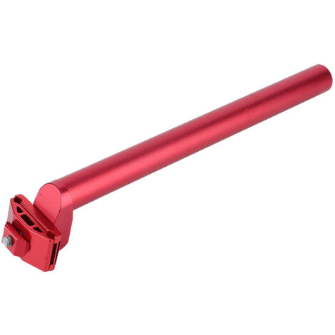 Tige de selle vélo de montagne 25,4x300 mm anti-choc, tube de selle pour VTT (rouge)