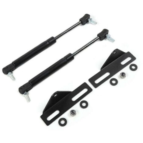 Tige de support de capot avant de voiture pour cache-moteur noir