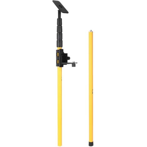 Tige de support de niveau, support de tige télescopique de plafond en alliage d'aluminium, support de niveau de levage réglable, 4 m