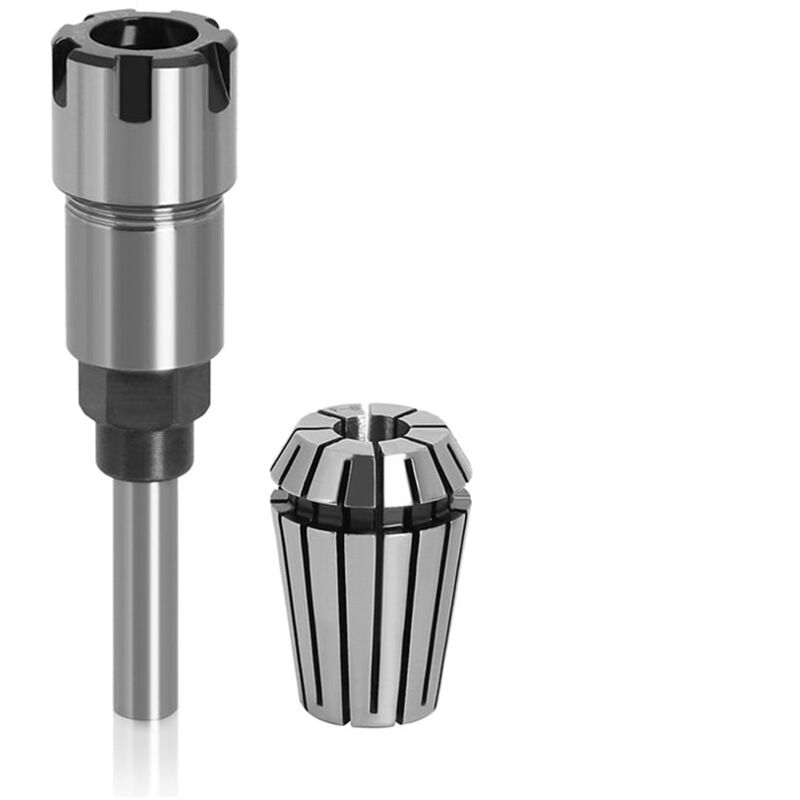 Feiyue - Tige d'extension de fraise à ressort en acier pour travail du bois, adaptateur de remplacement pour gravure, composants, accessoires ER16-8