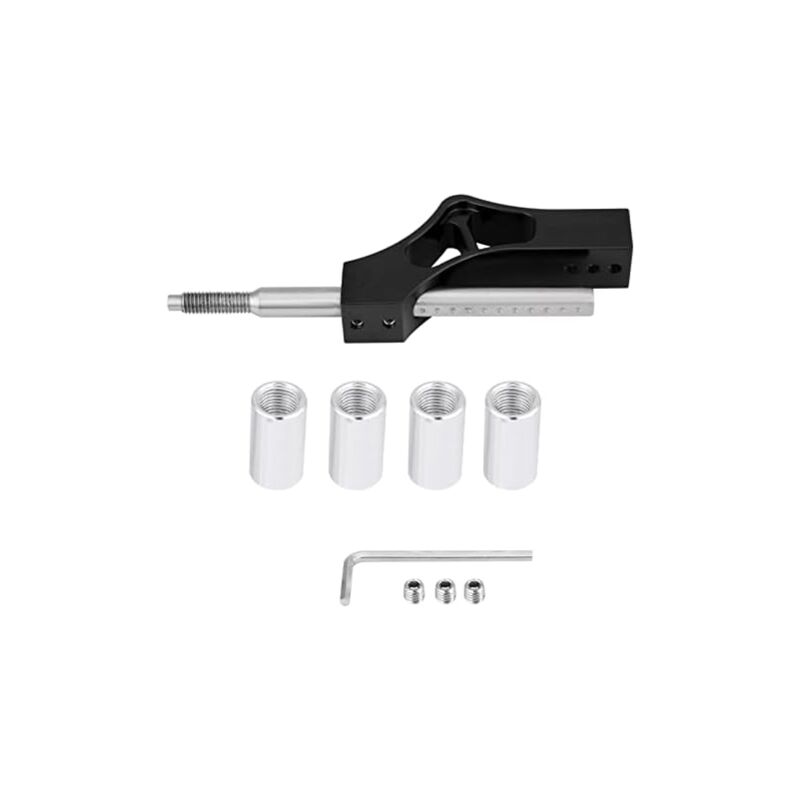 Gotrays - tige d'extension d'extension de levier de hauteur réglable en acier inoxydable de voiture adaptée pour tige de levier de levier de