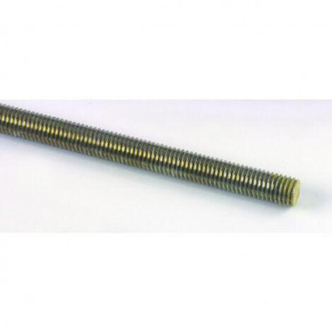 Tige filetée 1 mètre Zingué CR3 200HBS ou bichromaté résistance 80 kg/mm² M16 mm- Vendu par 15