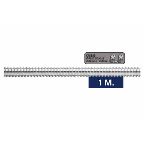 Tige filetée 8.8 - Zinguée M24 x 1000 - Boite de 5