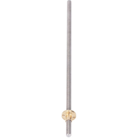 Tige Filetée T8 en Acier Inoxydable 300mm avec Écrous Laiton pour Imprimante 3D - Lot de 5