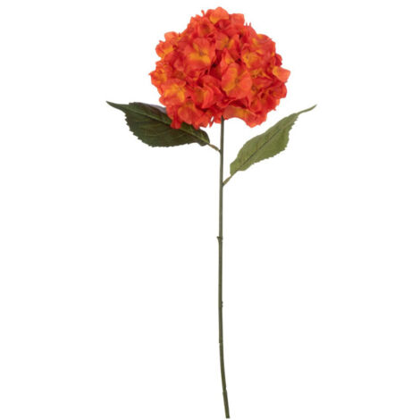 Tige Fleur Artificielle "Hortensia" 74cm Rouge