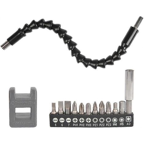 Tige flexible pour perceuse de 300 mm, tige flexible pour tournevis, douille 1/4".-AquaForge
