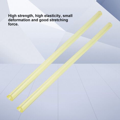 Tige ronde creuse en polyuréthane jaune haute qualité, diamètre 20mm, alésage 8mm, longueur 500mm