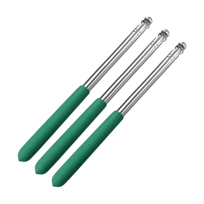 Tige télescopique en Acier Inoxydable, Accessoires de Couverture de Parasol de Patio, aidant à Installer 3pcs（vert）