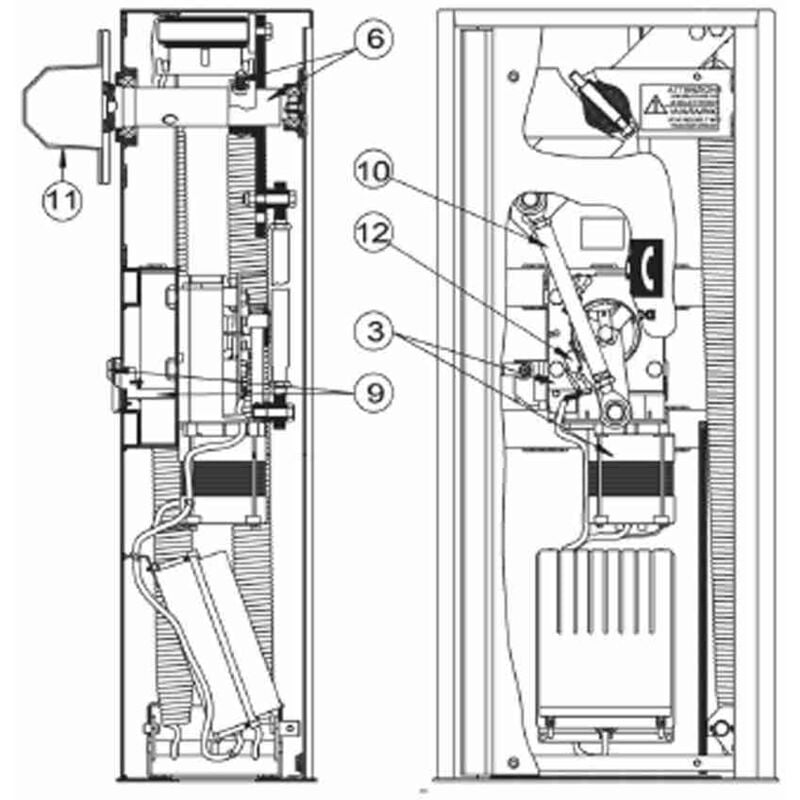 Tige UPBL 4700mm pour Up4 4eh 5e Ditec Upbl Entrematic Pièce de rechange d'origine Garantie