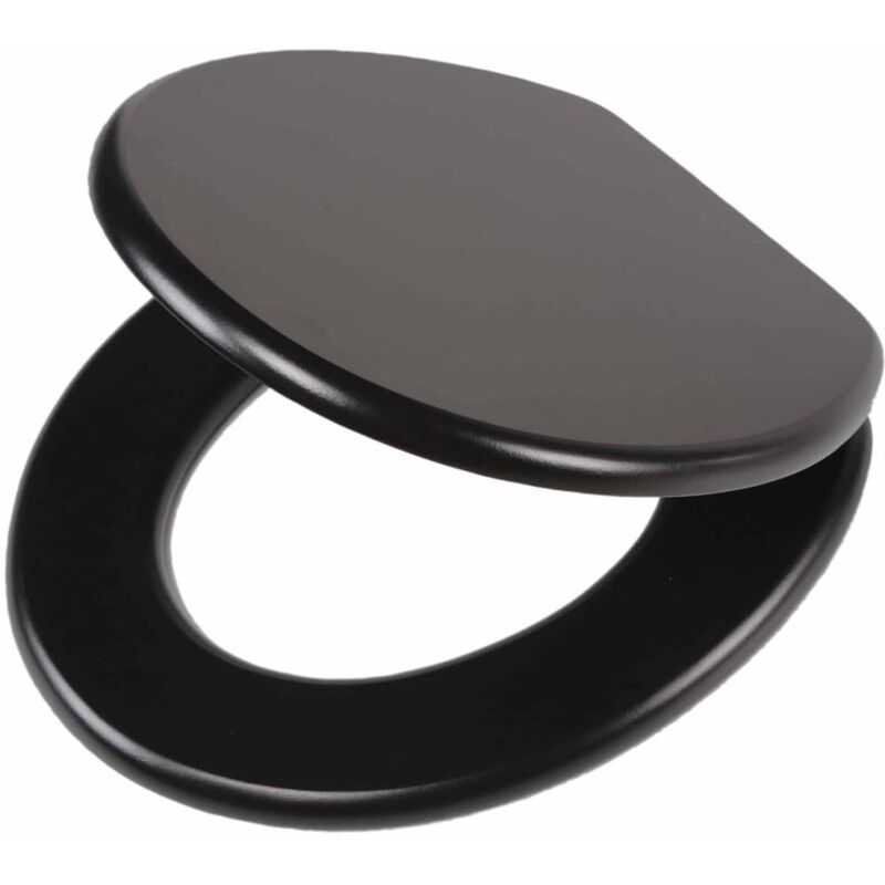 

Asiento de WC de cierre suave Leatherlook MDF negro 252540746 - Negro - Tiger