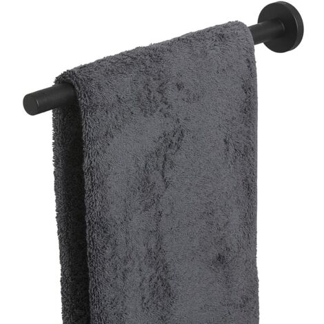 Tiger Ausziehbarer Handtuchhalter Boston - Handtuchhalterung ausziehbar 350-600mm, Edelstahl schwarz matt