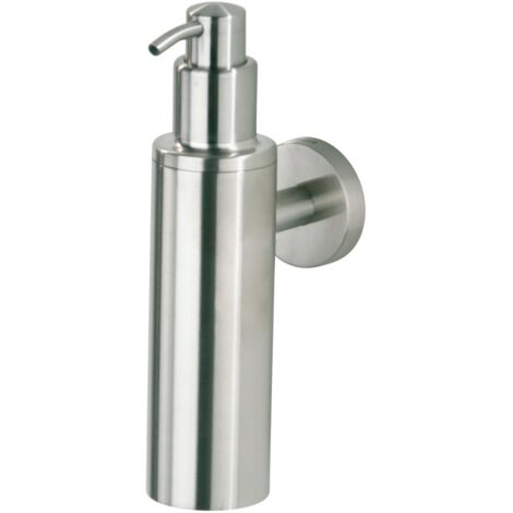 Tiger Boston Dispenser per Sapone Liquido, Acciaio Inox Spazzolato, 5 x 19,5 x 7,3 cm
