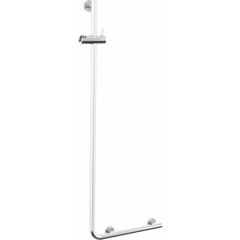Tiger Boston Haltegriff mit Brausehalter links poliert Haltegriff