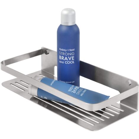 Portaoggetti da appendere in acciaio inox 304 da appendere sopra la porta con ganci adesivi, antiruggine e impermeabile, organizer per WC e bagno, bianco