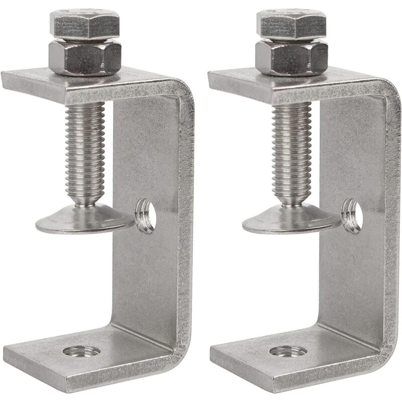 Treetalk - Tiger Clamps - Lot de 2 pinces à bois en acier inoxydable 304 de largeur 65 mm