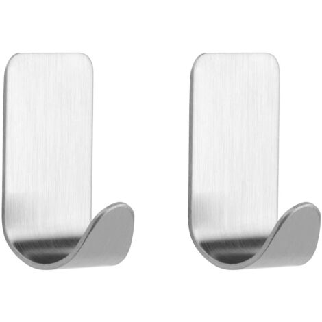 Tiger - Ganci autoadesivi Palma  2 pezzi  argento opaco
