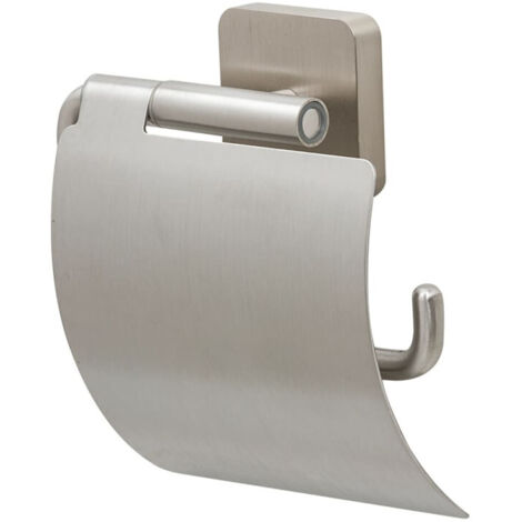 Tiger Onu Portarotolo con Coperchio, Acciaio Inox Spazzolato, 13 x 12.6 x 4.2 cm