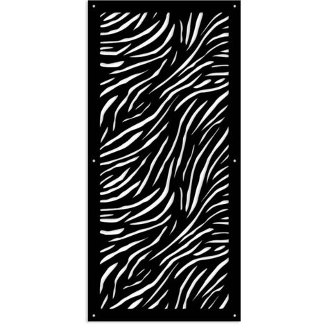 TIGER - Pannello in PVC traforato - Parasole - Colore: nero - Misura: 50x150 cm