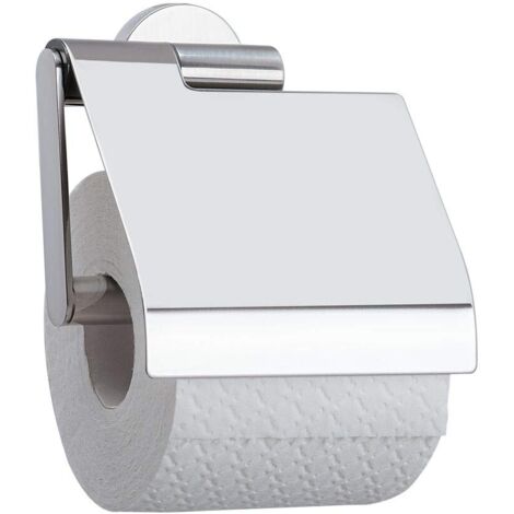 Tiger Safira Portarotolo con Coperchio, Acciaio Inox Lucidato, 13,7 x 14 x 6,3 cm