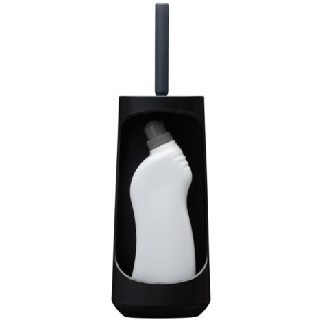 Tiger Tess Brosse WC - avec rangement - avec brosse Swoop flexible - Noir anthracite