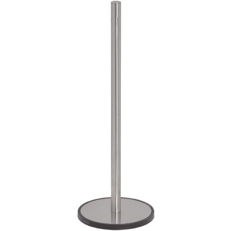 Tiger Tune Portarotolo per Rotolo di reserva, Acciaio Inox Spazzolato/Nero, 12.6x35.6x12.6 cm
