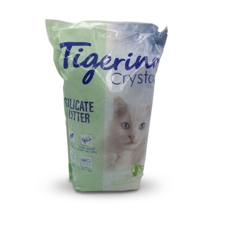 TIGERINO - Litière de silice Crystals - Senteur Aloe Vera - Ultra absorbante et sans poussière - Voir photos