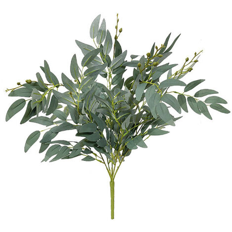 Tiges de Feuilles Vertes Artificielles, Feuilles Simulées Réalistes pour Centres de Table de Mariage, Décor de Remplissage de Vase (211122XU03-2)
