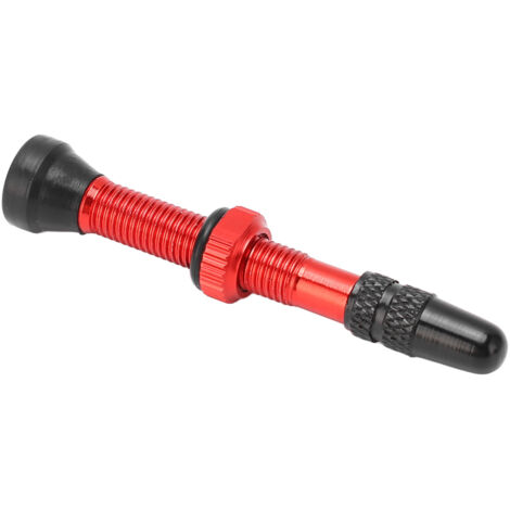 Tiges de valve Presta en alliage d'aluminium anodisé rouge, extension 40 mm pour vélo route et VTT, sans chambre à air