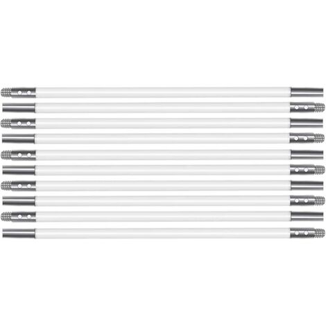 Tiges en Nylon 400 cm de Long, Lot de 10 Tiges en 40cm Nylon Fflexibles, Brosses de Nettoyage de Cheminée