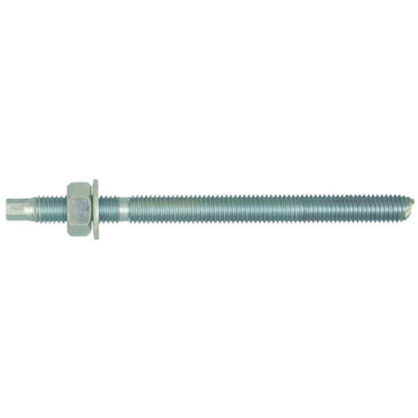 Tiges filetées 6 pans pleins acier électrozingué, diamètre 10 mm, longueur 130 mm, boîte de 10 tiges - RAWL