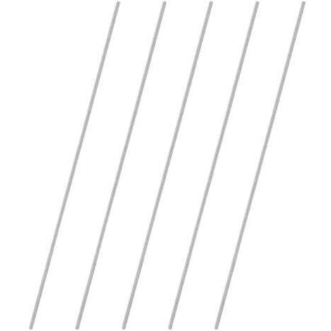 Tiges filetées entièrement M5 × 400 mm en acier inoxydable 304 – Lot de 5 pièces pour fixations meubles et ancres