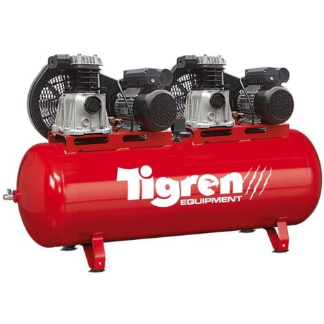 Tigren TIGREN 270ltr Tandem Belt-Driven Compressor