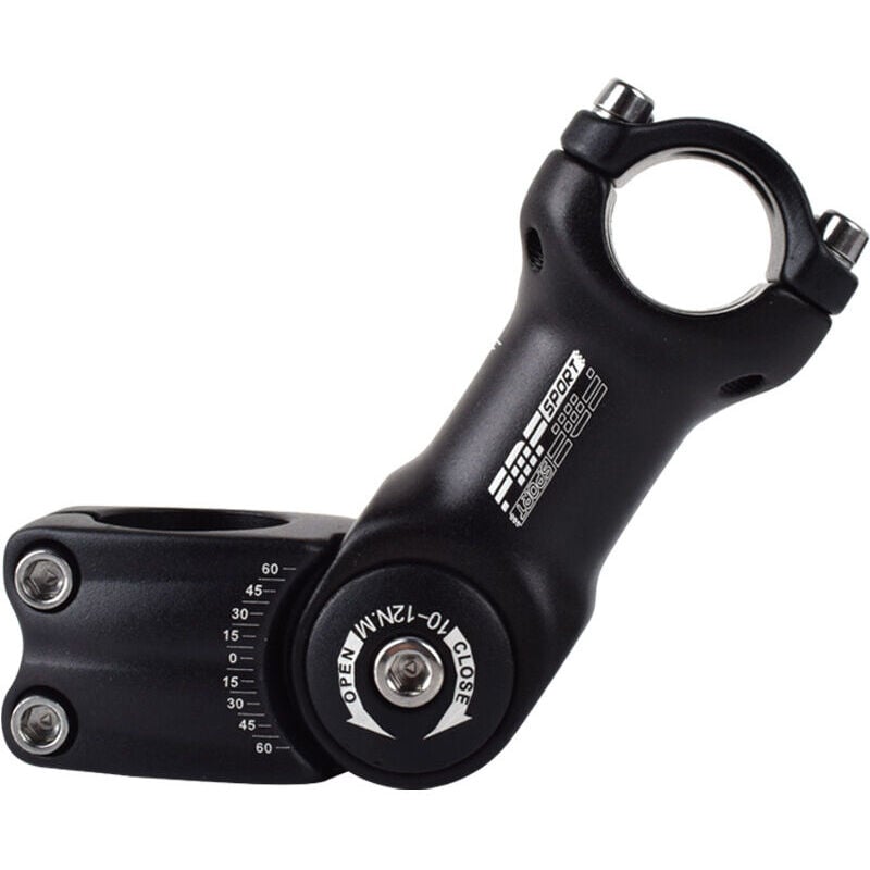 31.8 AdjUstable Stem 90mm 0-60 Degré AdjUstable Guidon Potence pour La Plupart Des Vélos De Montagne Vélo De Route - Tigrezy