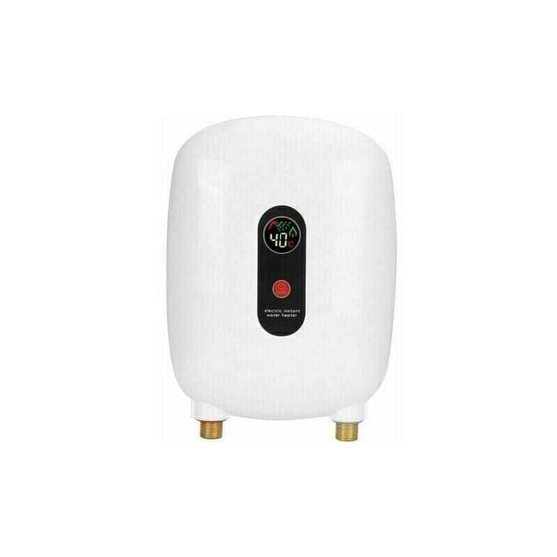 Tigrezy - 3.5KW 220V Chauffe-eau électrique sans réservoir, mini chauffe-eau instantané avec écran led, protection contre la surchauffe, IPX4(Prise