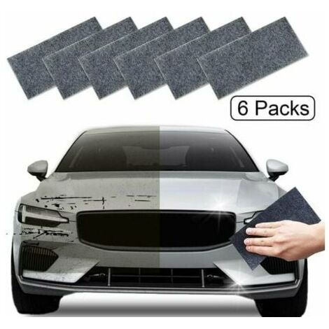 Tigrezy 6er-Pack Nano-Glanztuch, Auto-Kratzer-Reparaturtuch, Nano-Zaubertuch für Auto, Neu