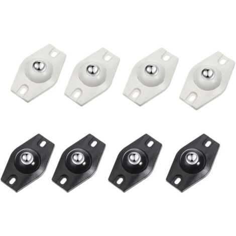 Tigrezy 8 ruote girevoli autoadesive a 360 gradi, mini ruote girevoli in acciaio, adatte a vari contenitori, piccoli mobili, bidoni della spazzatura