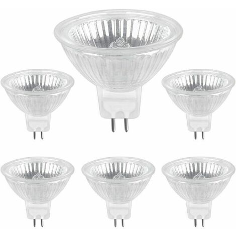 Tigrezy Ampoule Halogene GU5.3 50W 12V, 800lm Blanc Chaud 2700K Dimmable, Ampoule Spot Halogène MR16, 6 pcs
