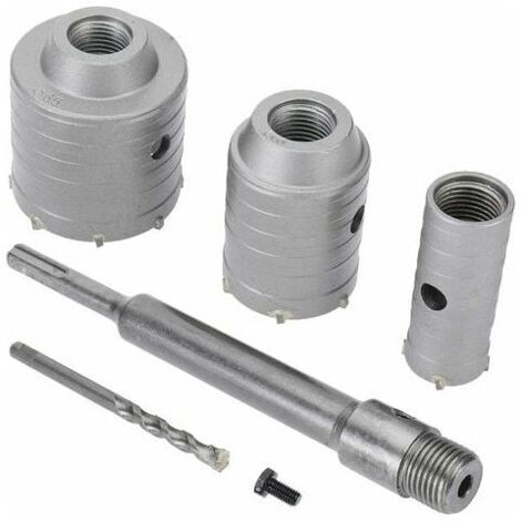 Tigrezy - Brocas de corona SDS Plus para hormigón, cemento, piedra y pared (65 mm, 50 mm y 30 mm)