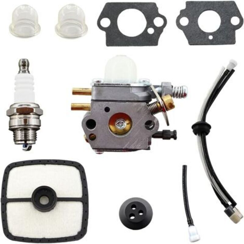 Tigrezy - Carburateur Filtre à Air Bougie d'allumage pour Echo SRM2015 SRM2305 SRM2455 zama C1U-K53 C1U-K52 AT203A-Trimmer